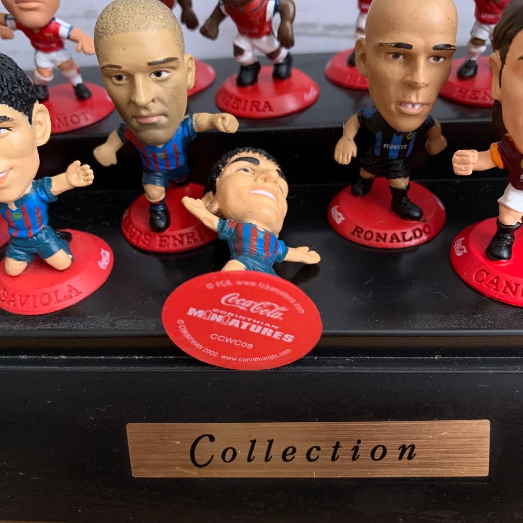コカコーラサッカー選手フィギュアコレクション 16体ケース付き