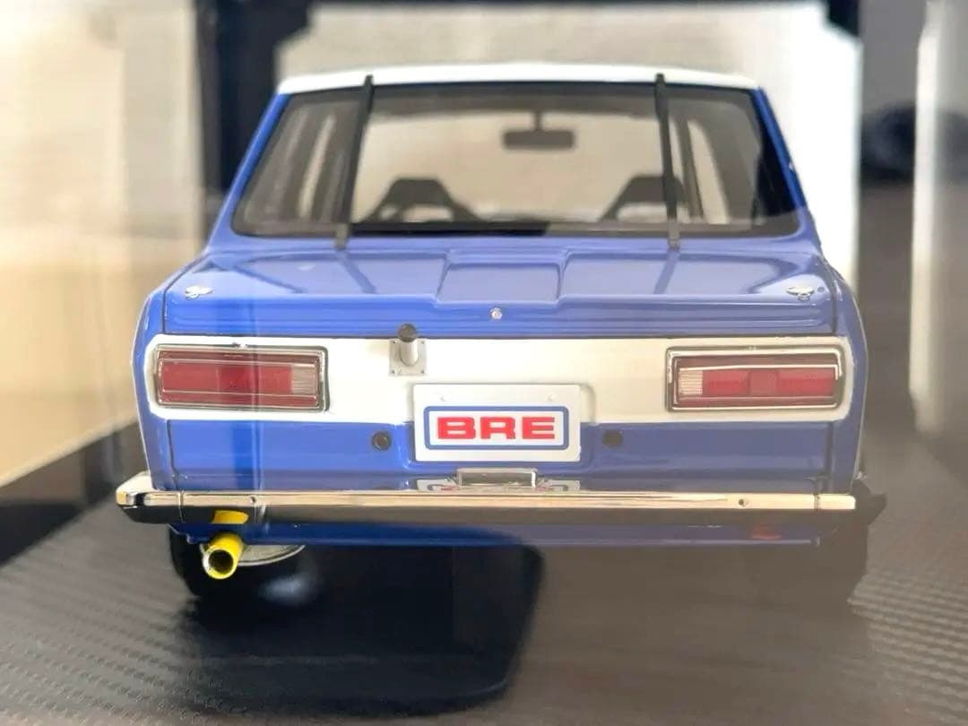 【新品未使用】1/18 Datsun Bluebird White/Blue