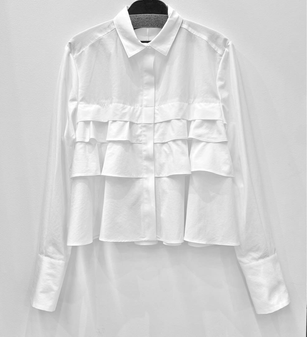 【新品・未使用】MARILYNMOON レイヤードラッフルブラウス