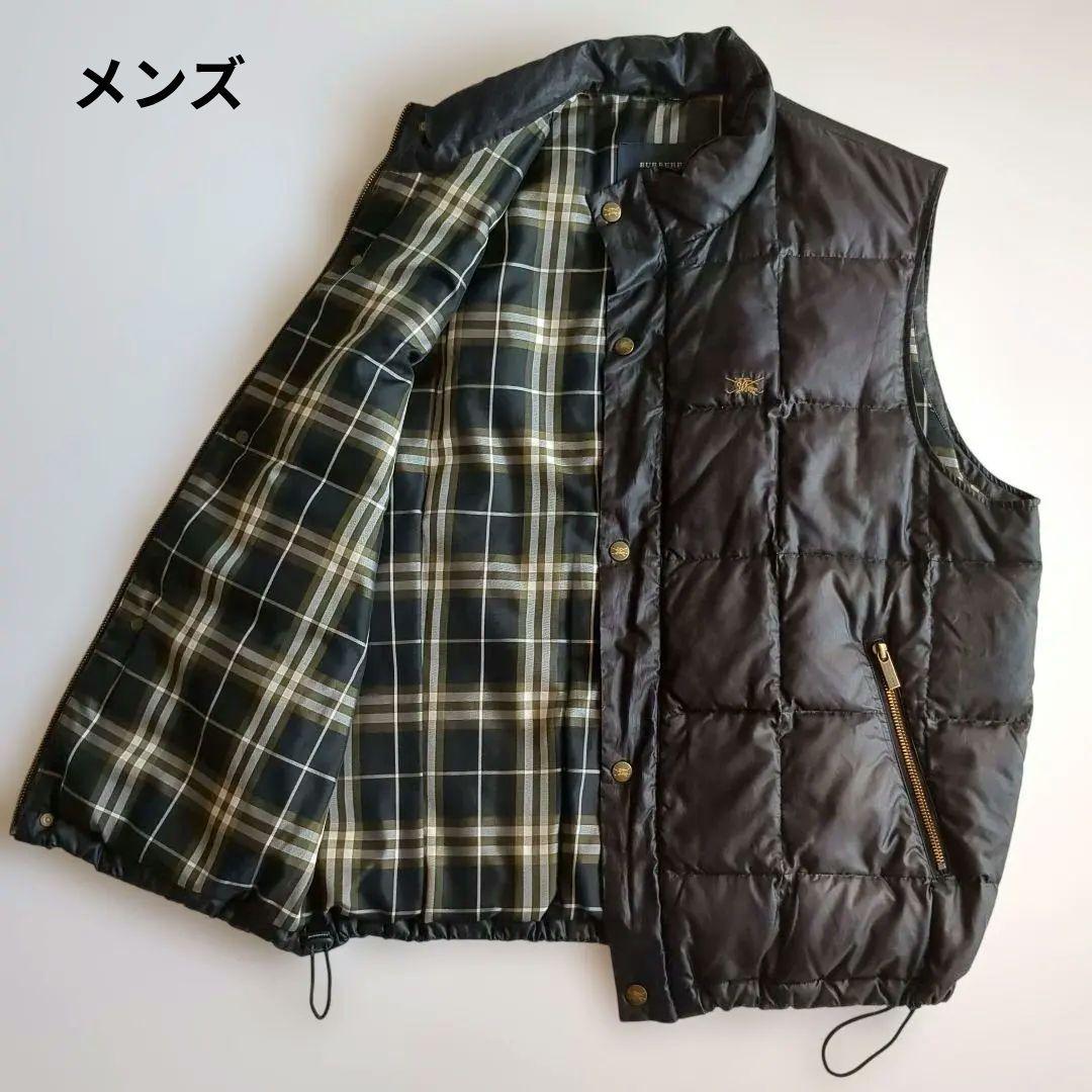 極美品★大きいサイズ LL★バーバリーズゴルフ ダウンベスト ノバチェック