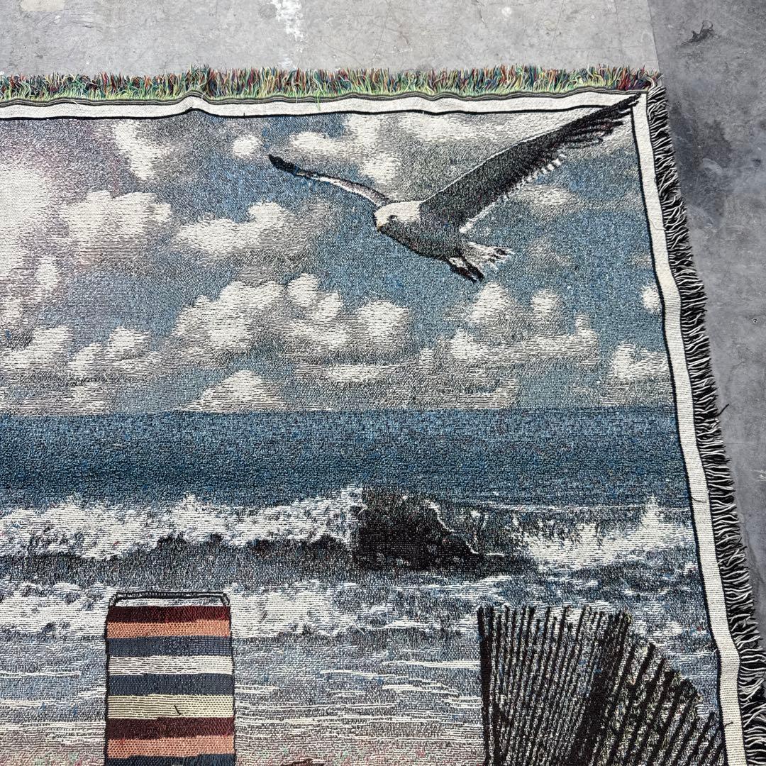 ビーチ　マルチカバー　ソファーカバー　ヴィンテージラグ　160x130