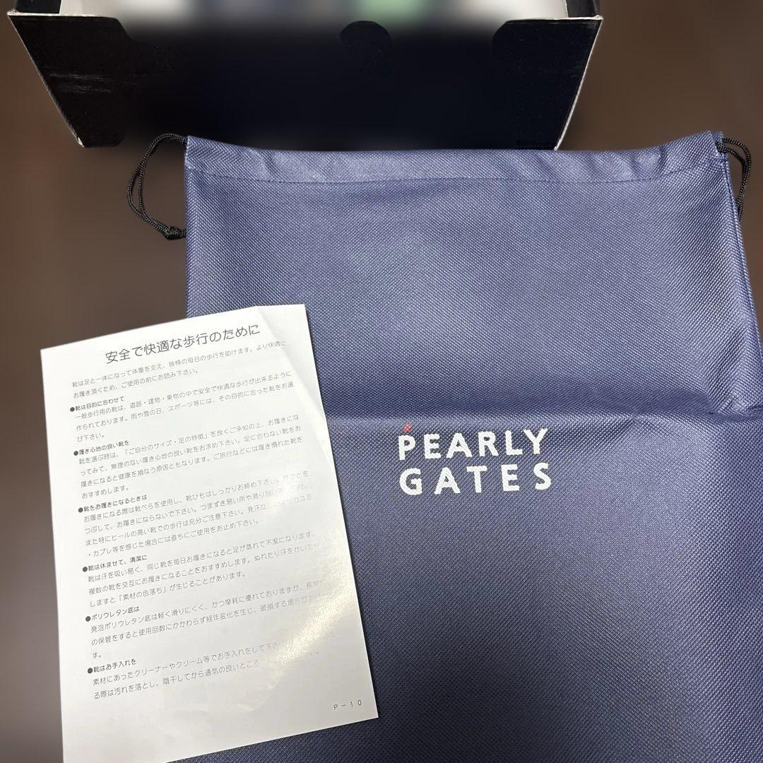 PEARLY GATES 黒 スニーカー 23.5cm