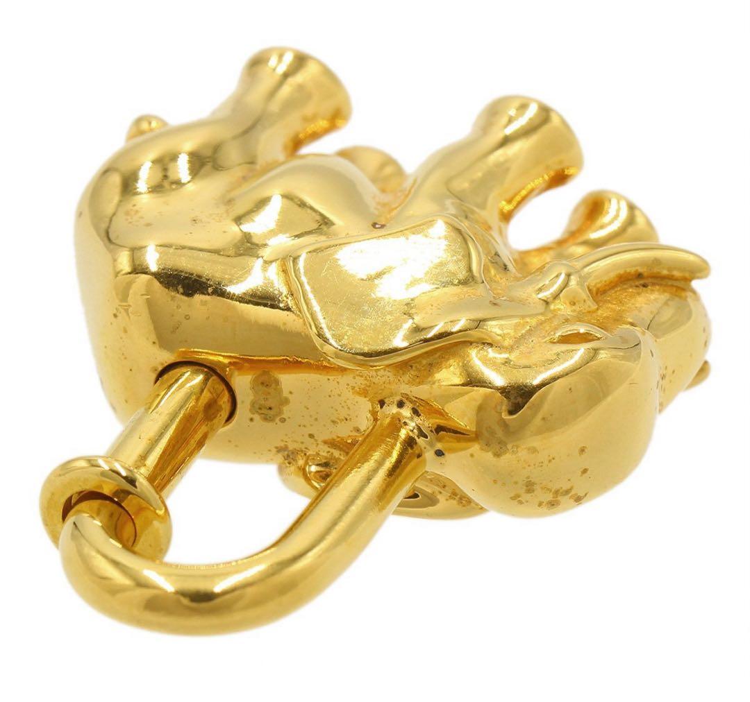 N2429 美品!! エルメス エレファント ゾウ 象 カデナ