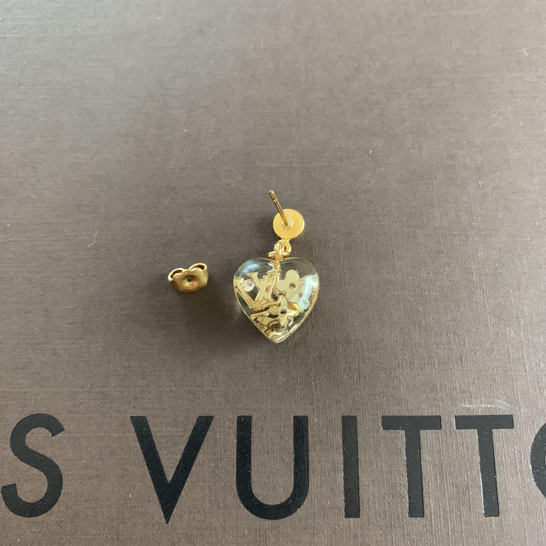 【片方】LOUIS VUITTON アンクルージョン　クリア　ピアス