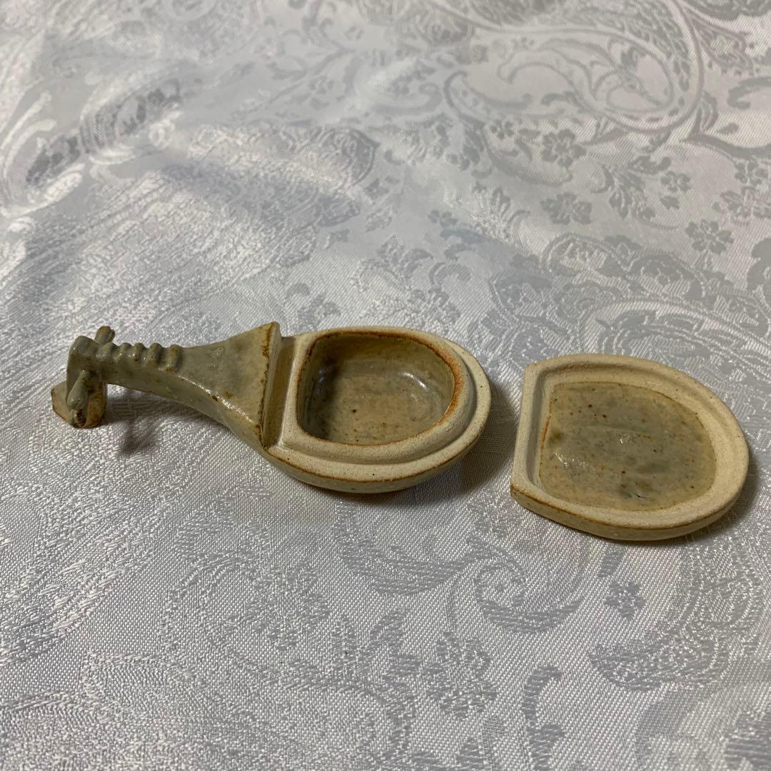 茶道具　香合　琵琶　酉ゆう窯　岩渕重哉