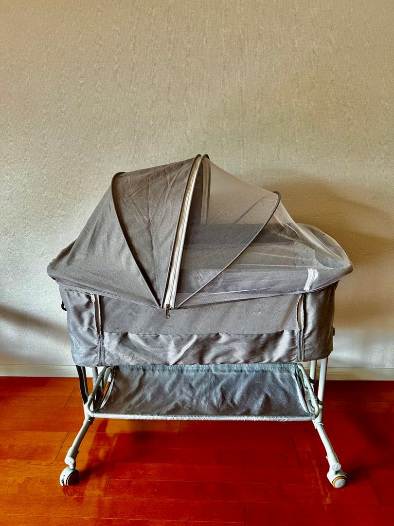 ZOOBLY ズーブリー ベビーベッド グレー