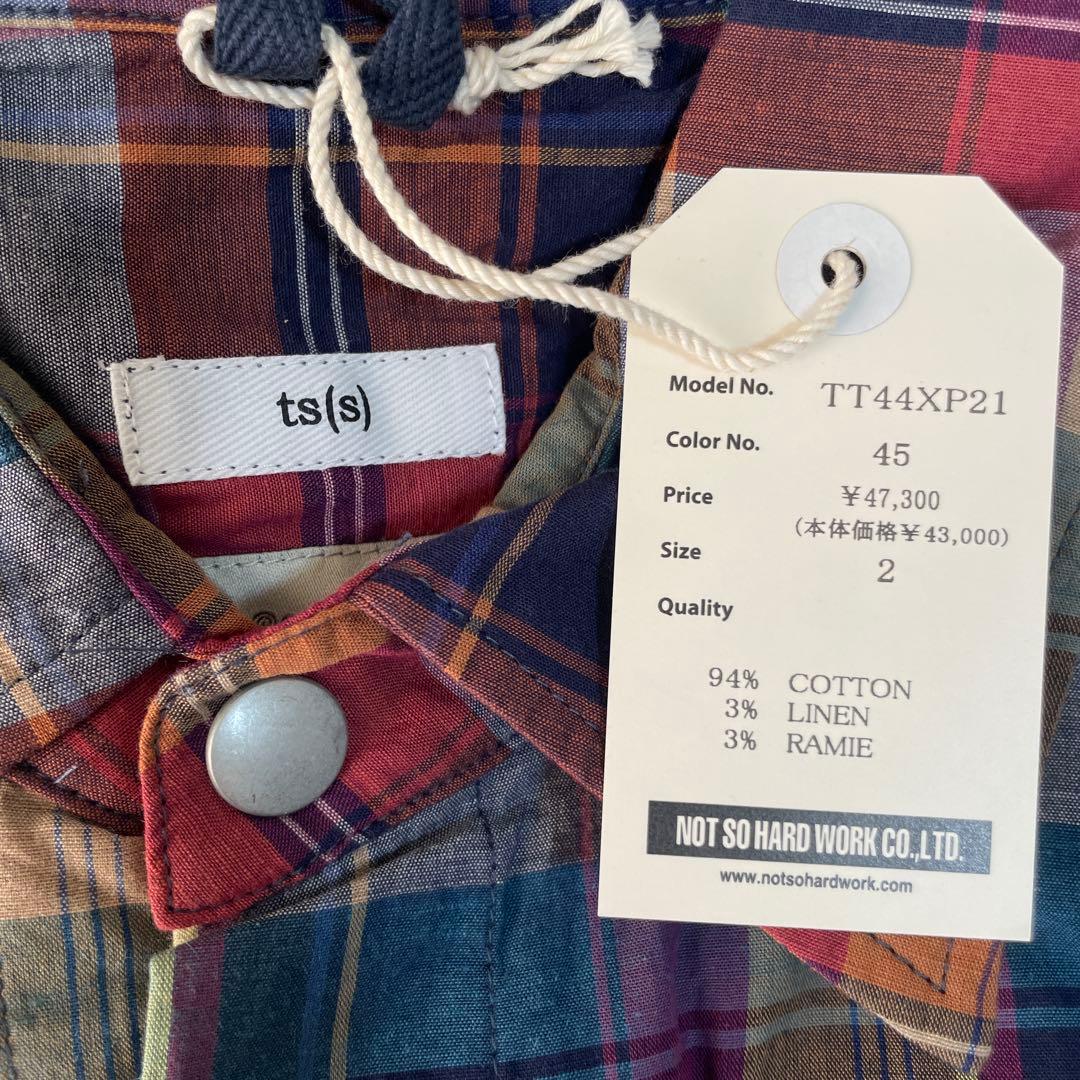 新品 ts(s)×Suicoke オールインワン M つなぎ マドラスチェック