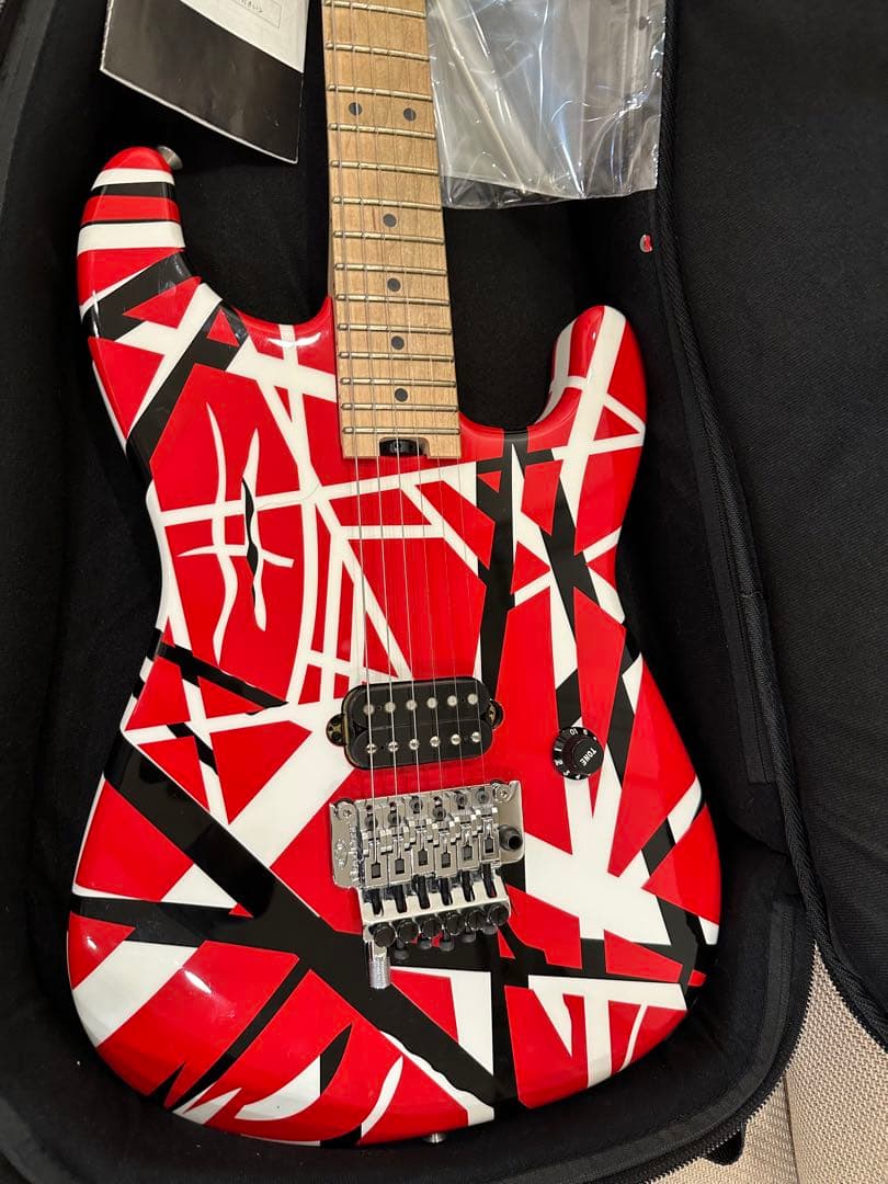 依頼者専用EVH Striped Red with Black Stripe