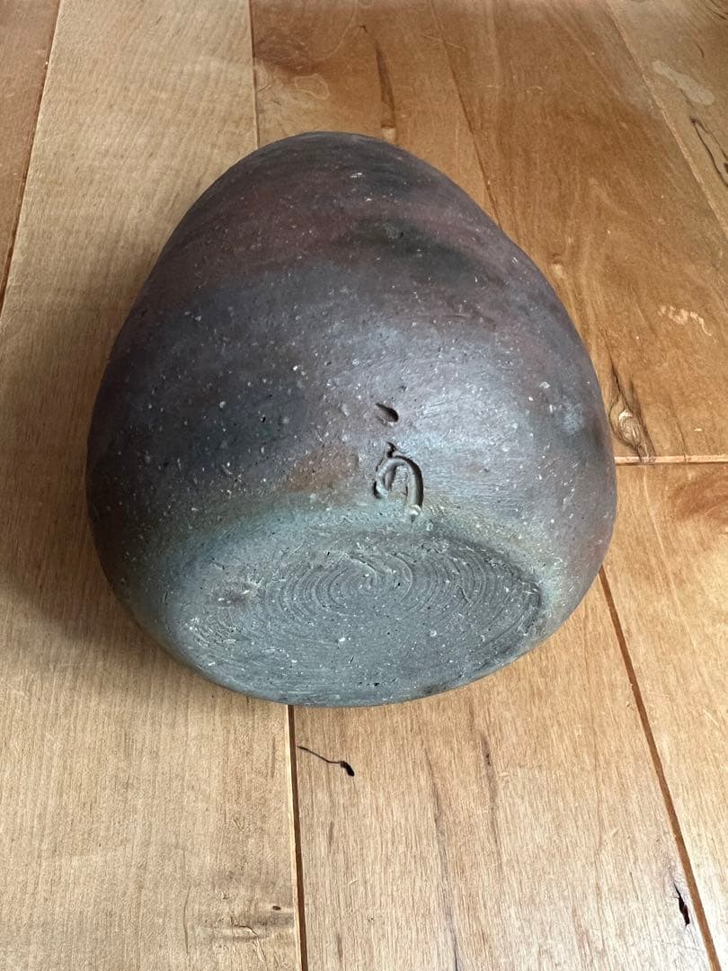 備前焼 徳田陶春 兼春 (陶印有)作 徳利 とっくり 共箱