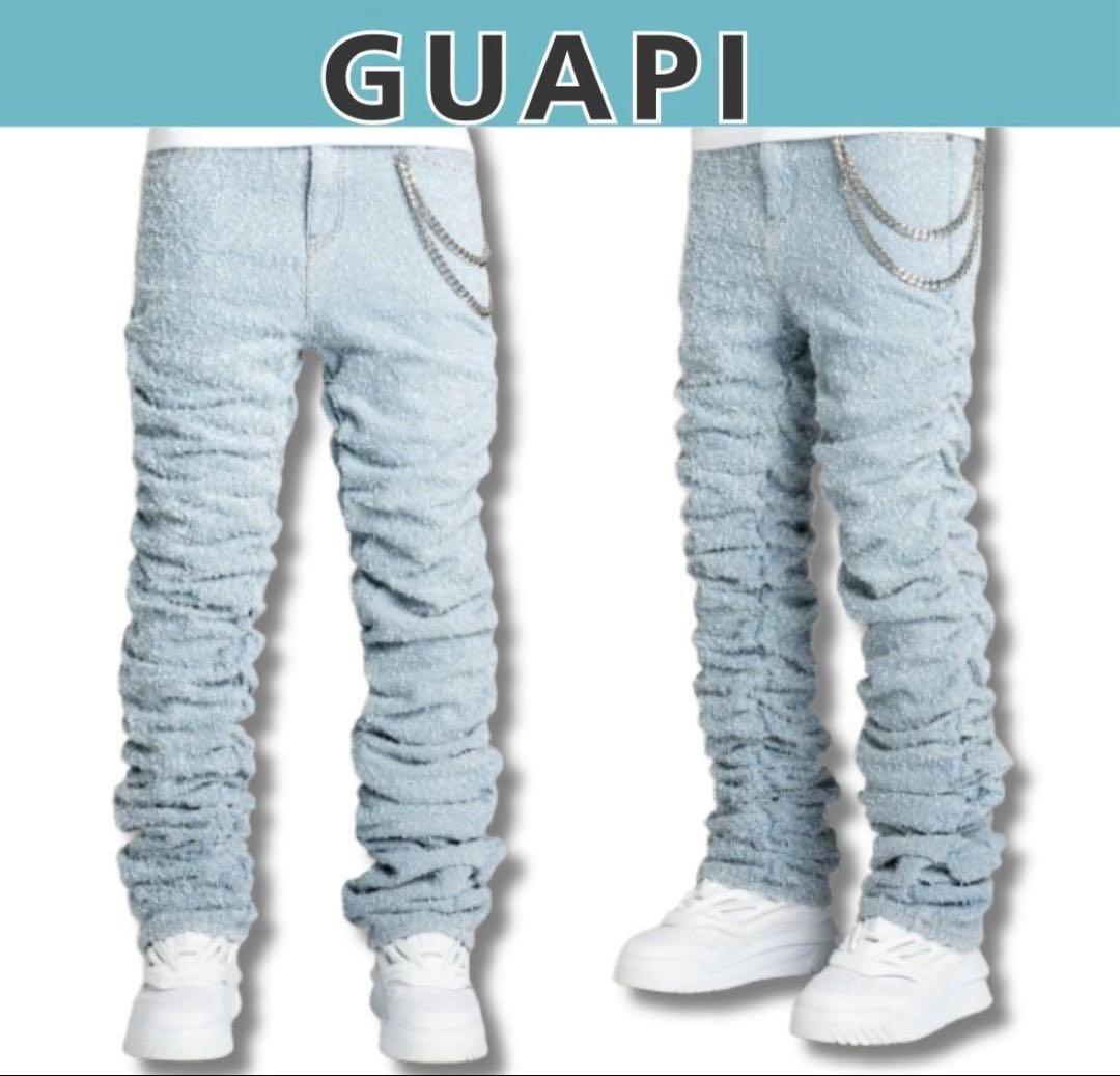 GUAPI ライトブルーデニムパンツ