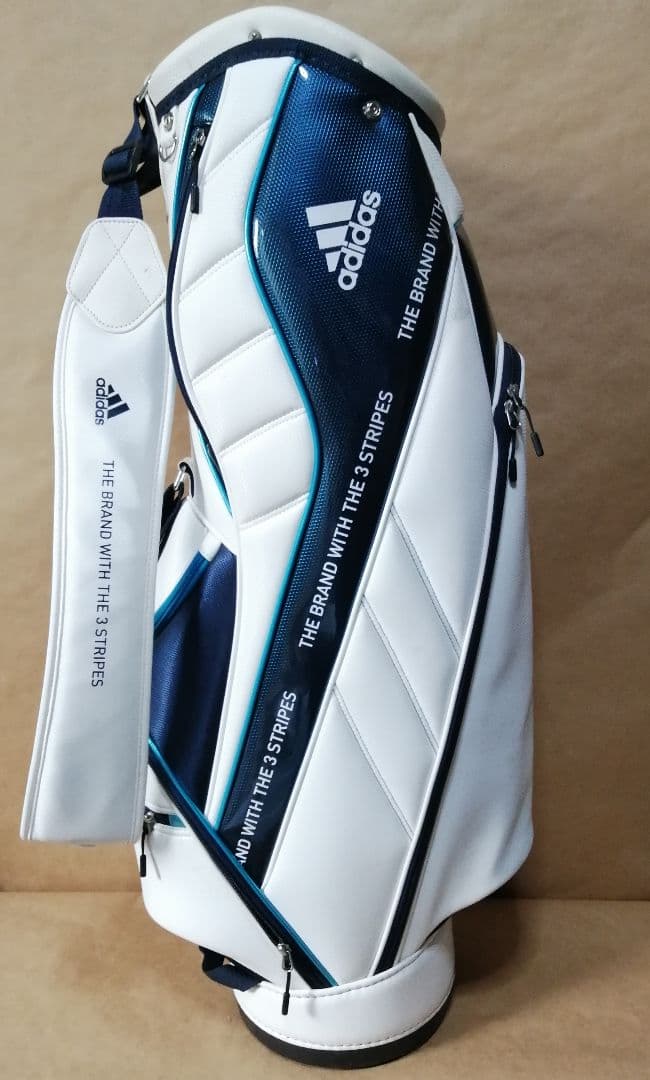 adidas golf キャディバッグ(白) + トートバック(紺) 2点セット
