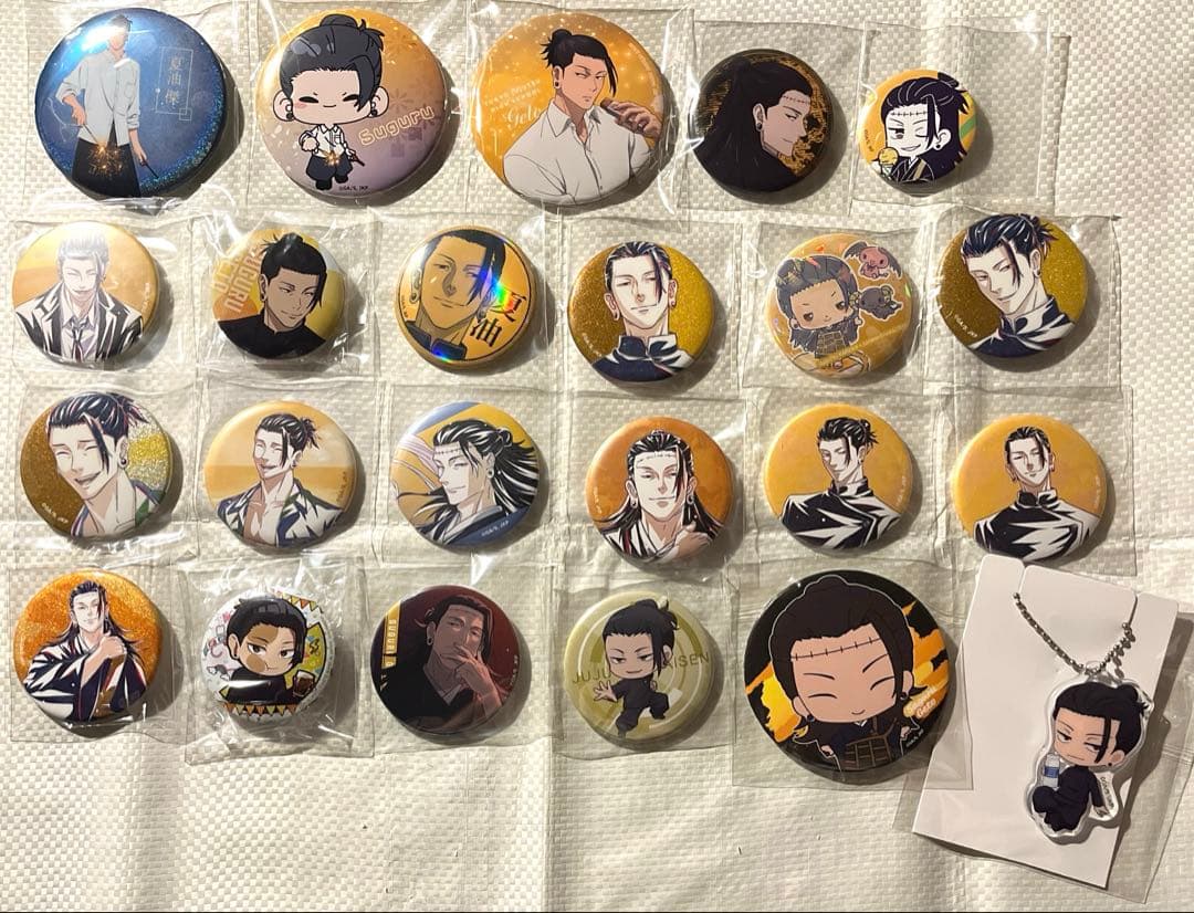 呪術廻戦　夏油傑　まとめ売り40点以上　缶バッジ　アクリルキーホルダー