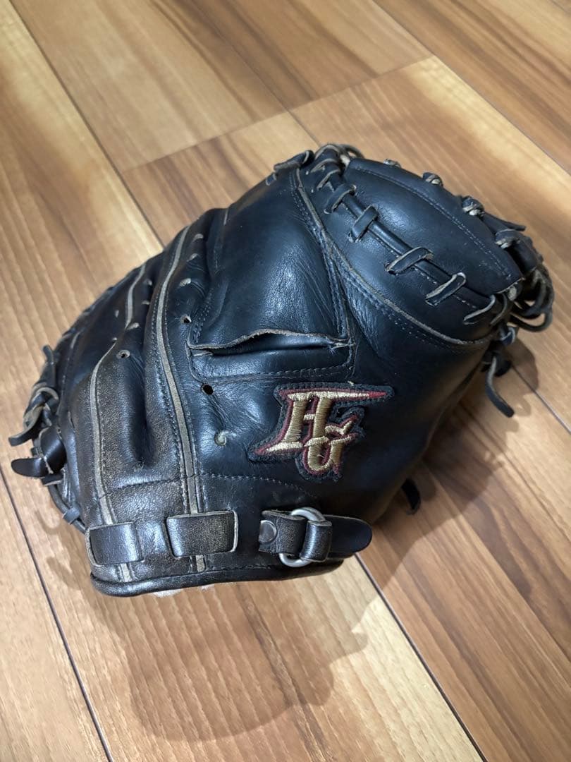 硬式用キャッチャーミット　ハイゴールド