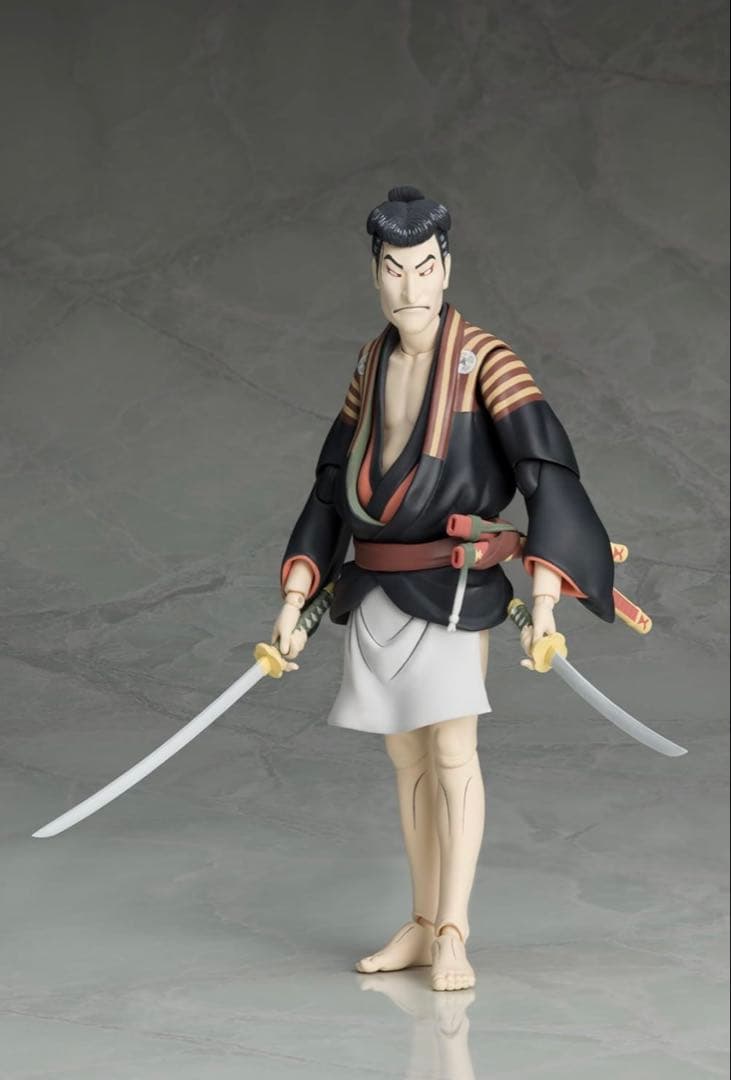 figma 写楽作 三代目大谷鬼次の奴江戸兵衛 塗装済み 完成品可動フィギュア