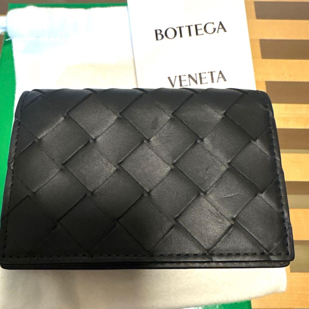 【美品】ボッテガBOTTEGA VENETA イントレチャート カードケース