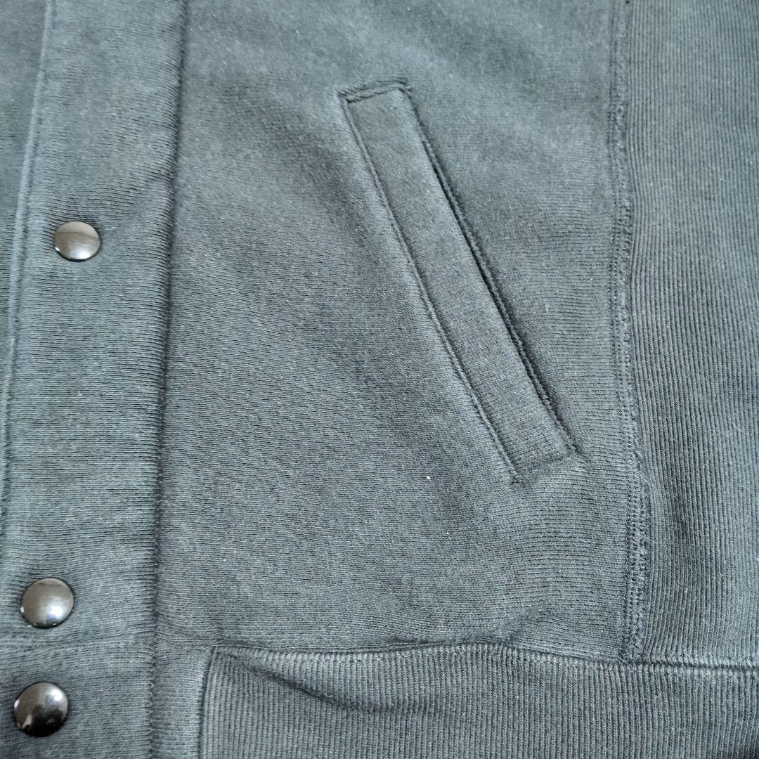 Champion　リバースウィーブ　青単タグ　スナップボタン　黒