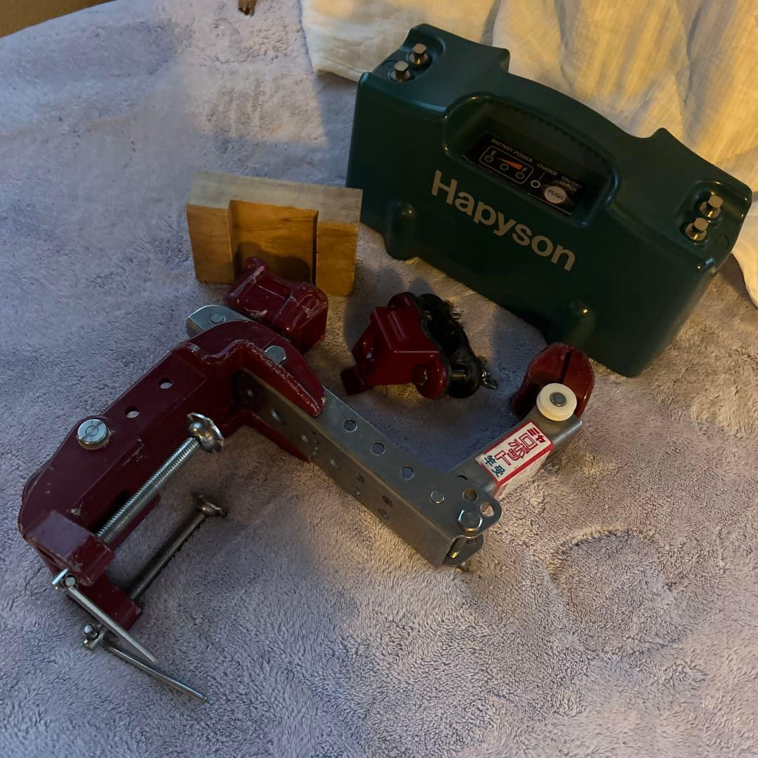 ジャンク　ミヤマエ　竿受　ハピソン　リチウムイオン　バッテリー　YQ-100