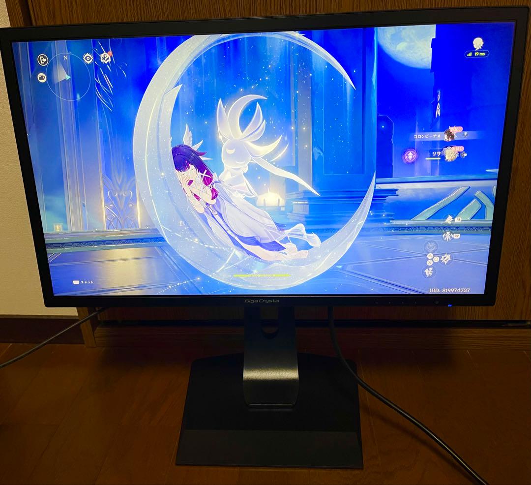 GigaCrysta EX-LDGC242HTB ディスプレイ本体 スタンド付き