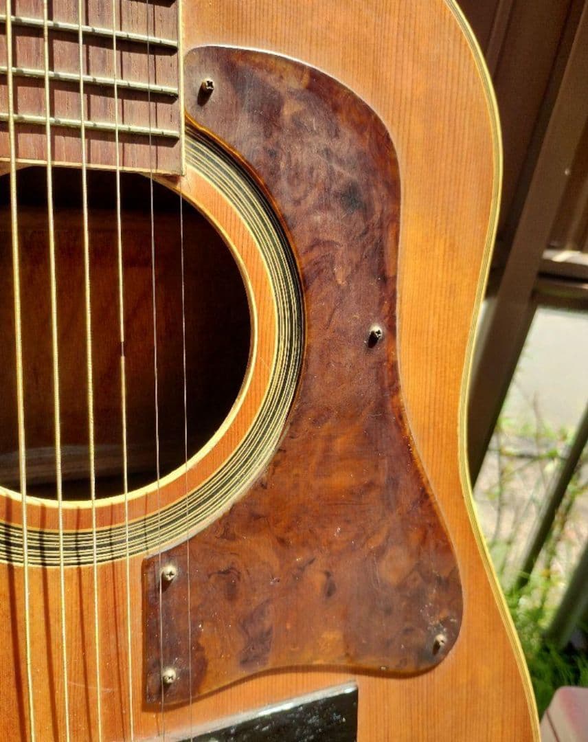 ビンテージ！ L-00タイプ PU付きエレアコ G社ロゴシール２枚付き