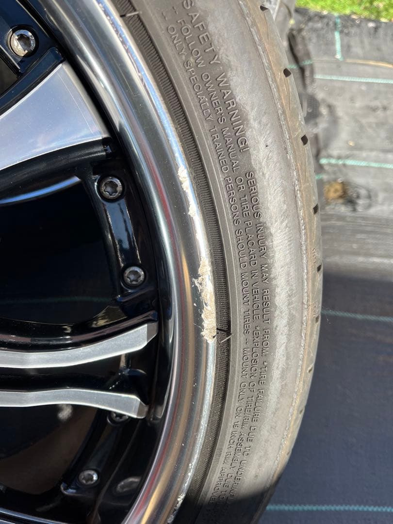 work 19インチ　タイヤホイールセット　7.5j 8j 5穴　114.3