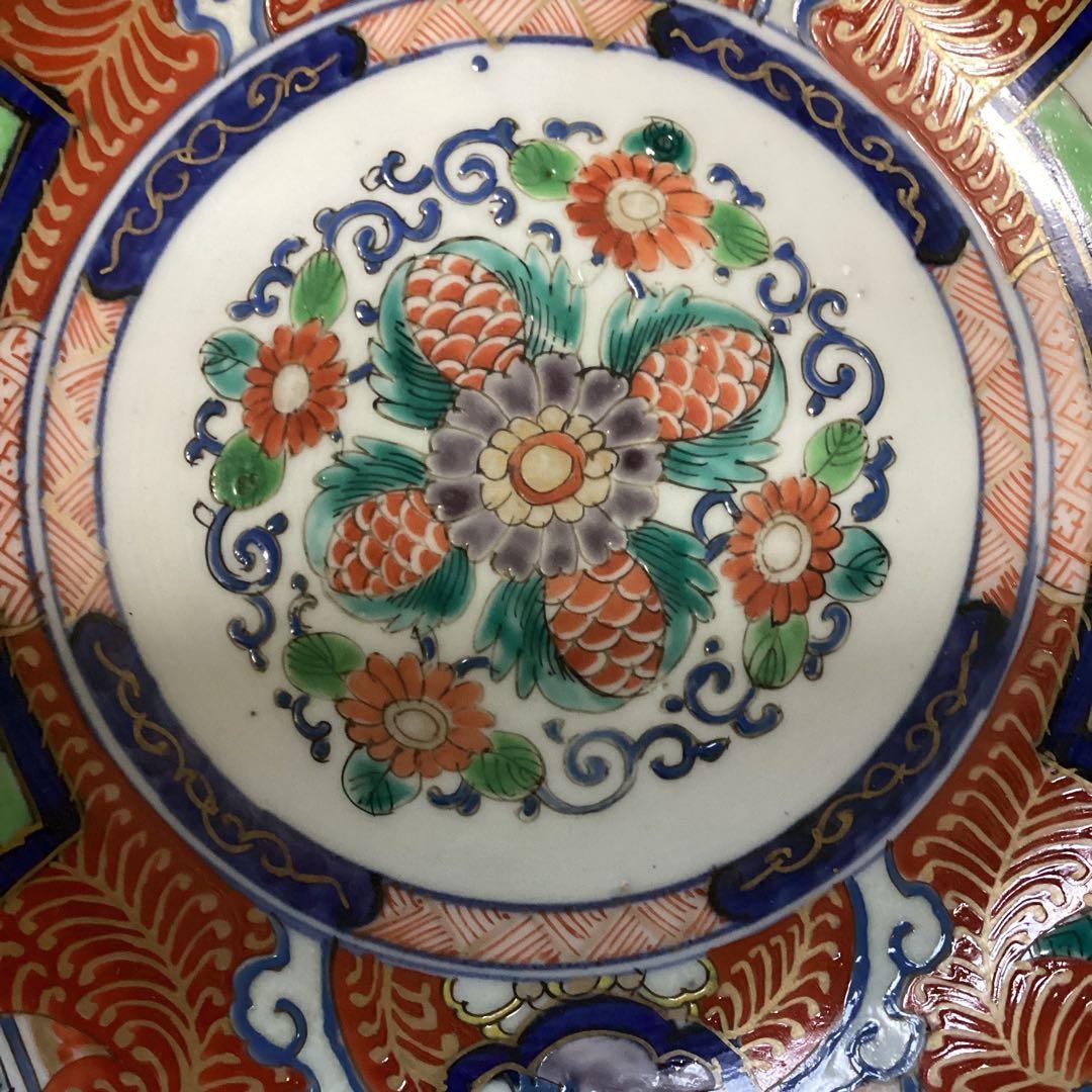 k17 古い伊万里焼　錦手　鉢　2入り