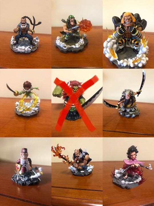 ワンピース　ワーコレ　yzスタジオ　白ひげ海賊団隊長　13台セット