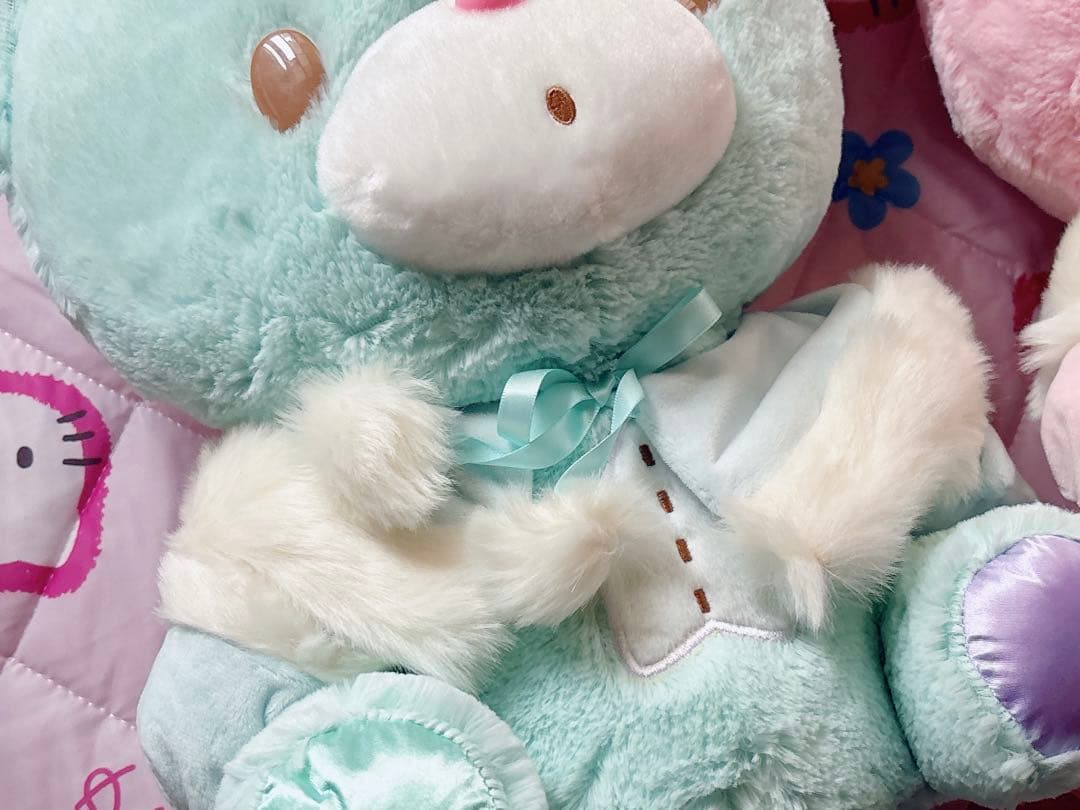 パフポフ　ケープ付きぬいぐるみ　巨大　BIG　ふわふわ　限定　キキララ　くま