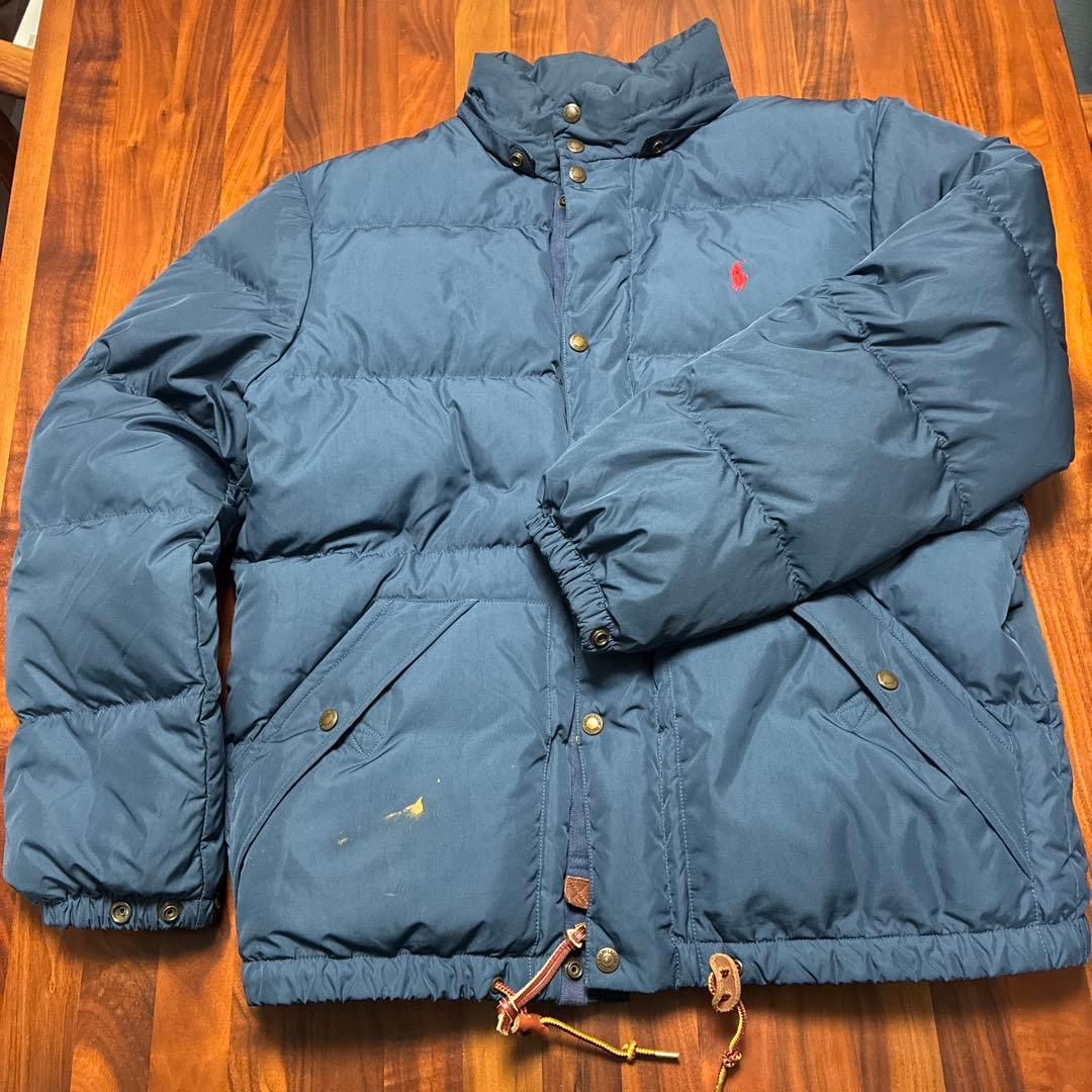 Polo Ralph Lauren ダウンジャケット ネイビー 刺繍ロゴ