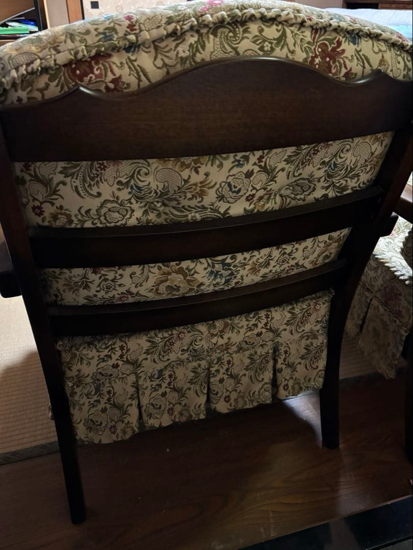 アームチェアとテーブルのセット　アンティーク　昭和レトロ　美品　高級　クラシック