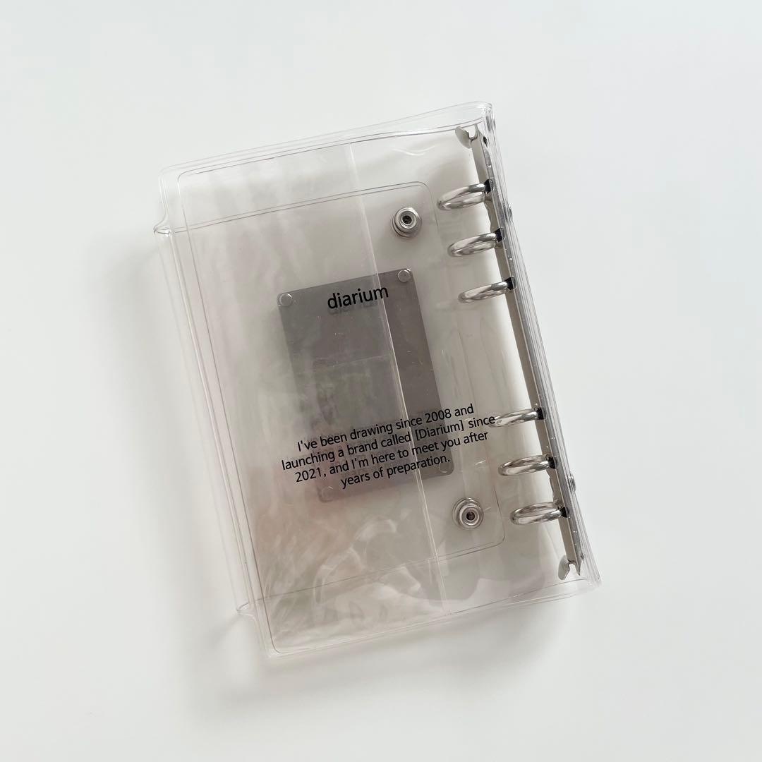 希少　レア　韓国　貯金　バインダー　カバー　A6 pvc diarium メタル