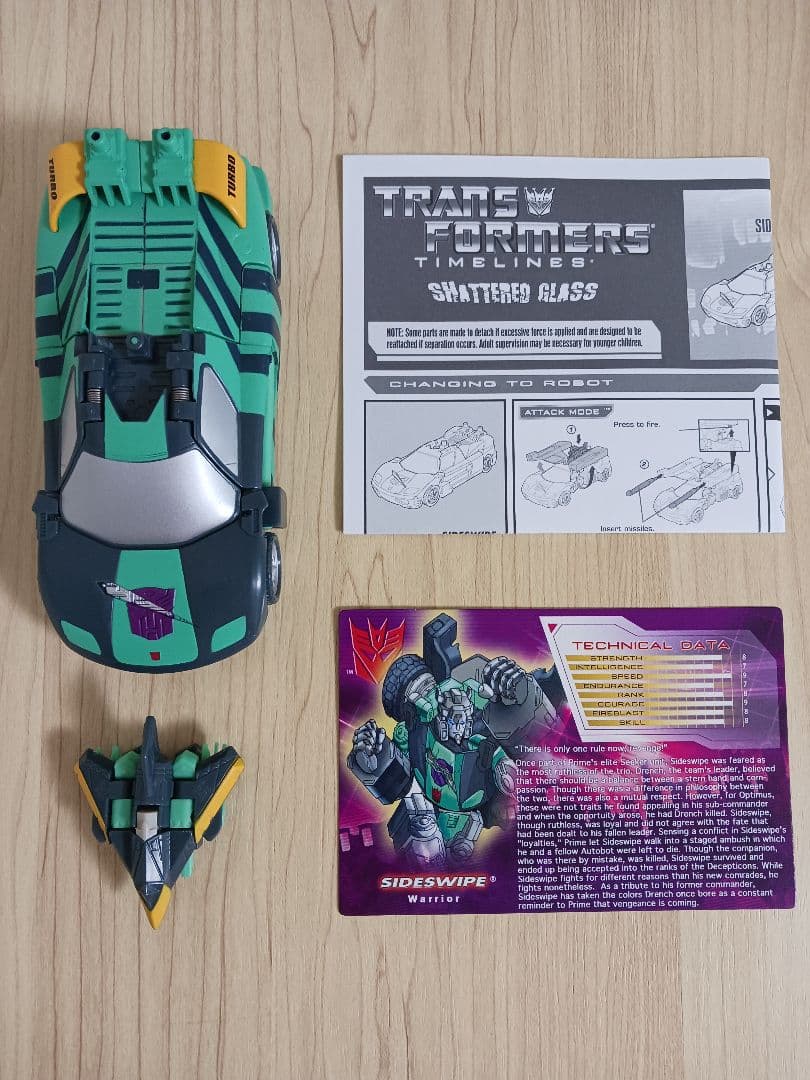 トランスフォーマー ボットコン botcon シャッタードグラス サイドスワイプ