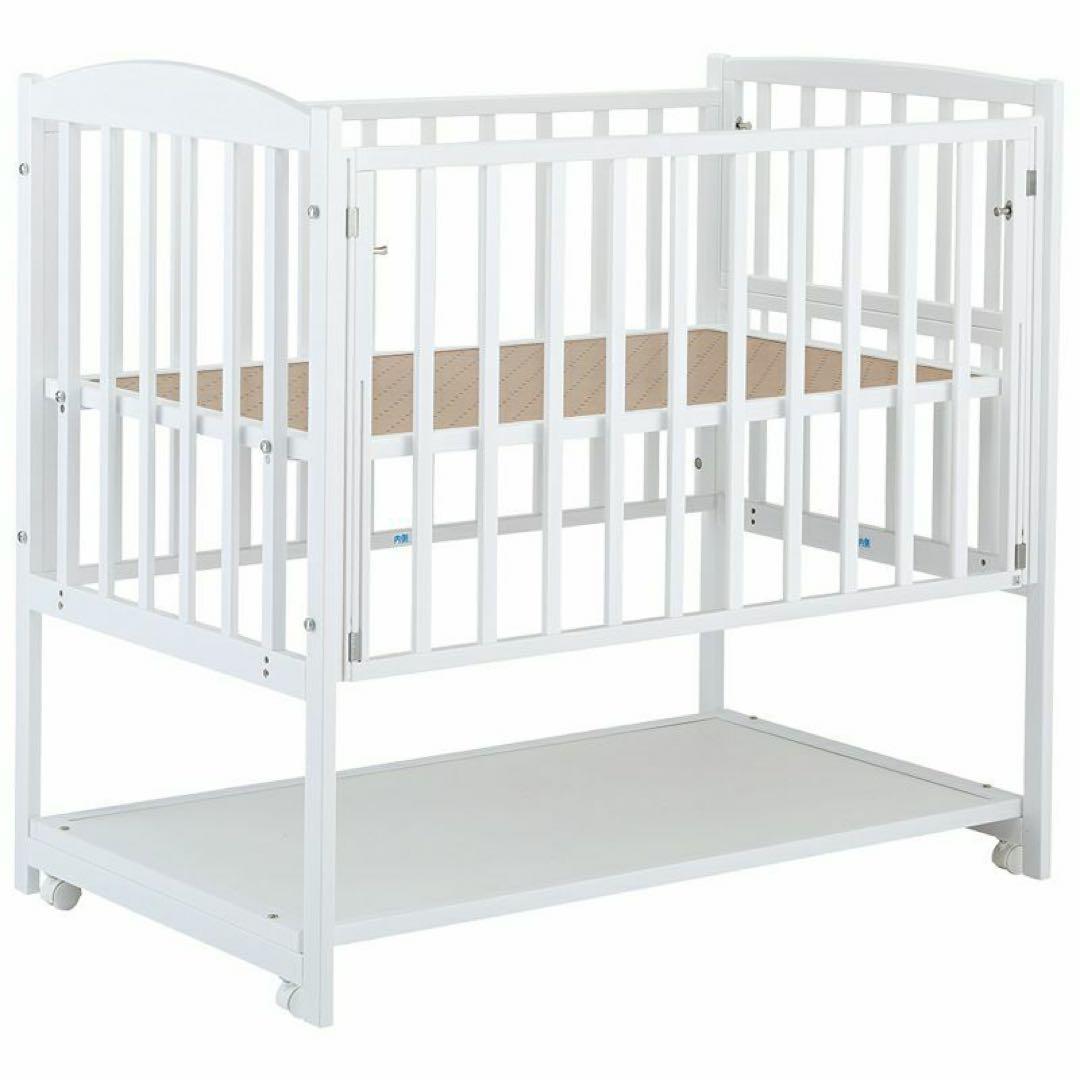 【カトージ】ベビーベッド ハイタイプ ツーオープン