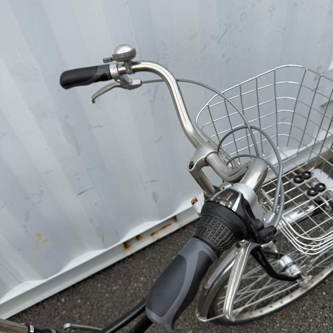 kokolate　自転車 26インチ カゴ/鍵/オートライト/6段変速付