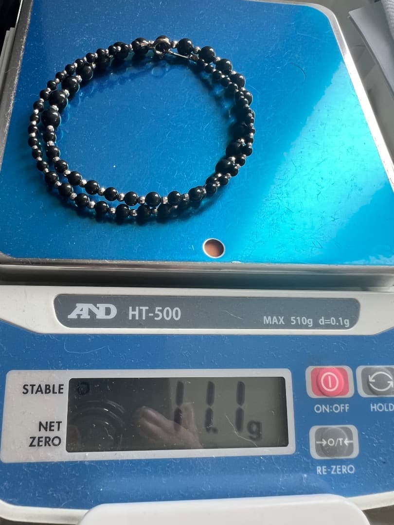 K18ホワイトゴールド シリカ石 ネックレス