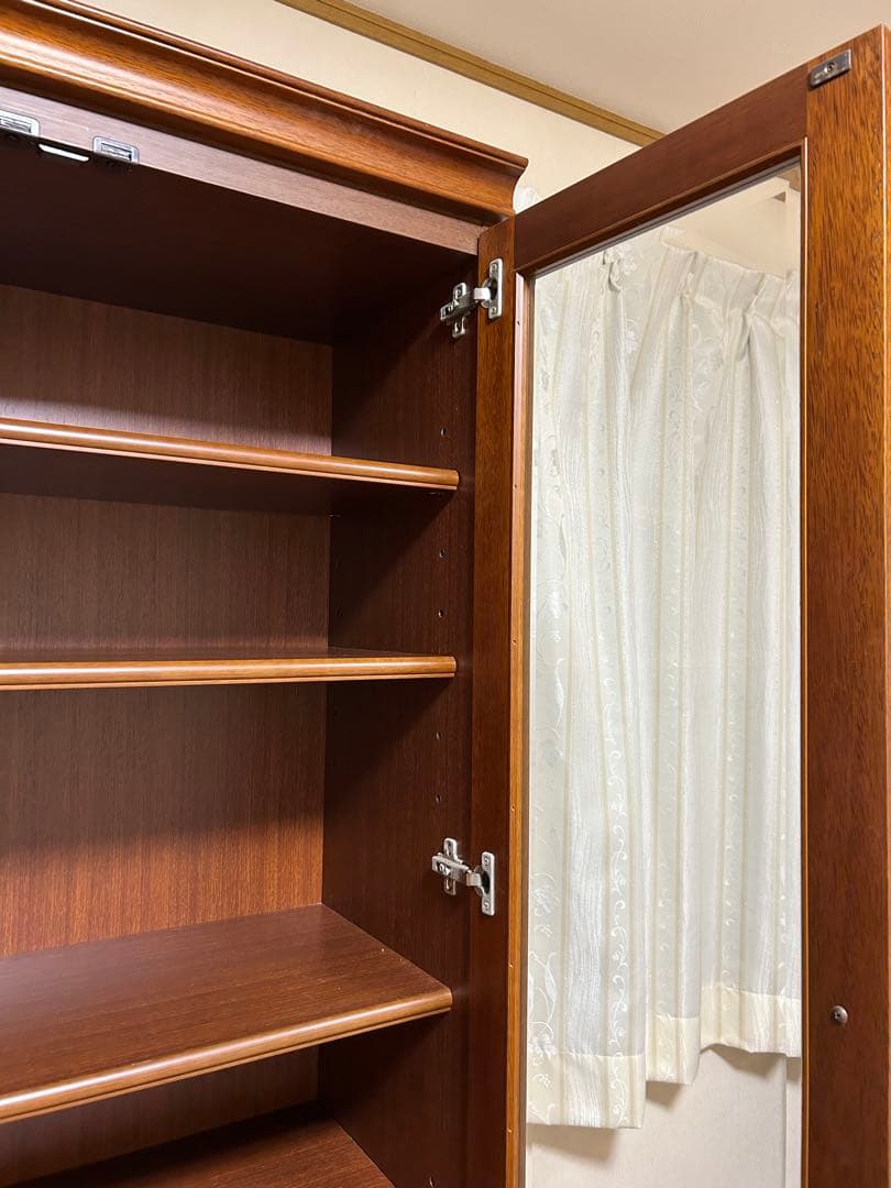 MARUNI マルニ木工 地中海シリーズ ハイボード書棚　木製キャビネット