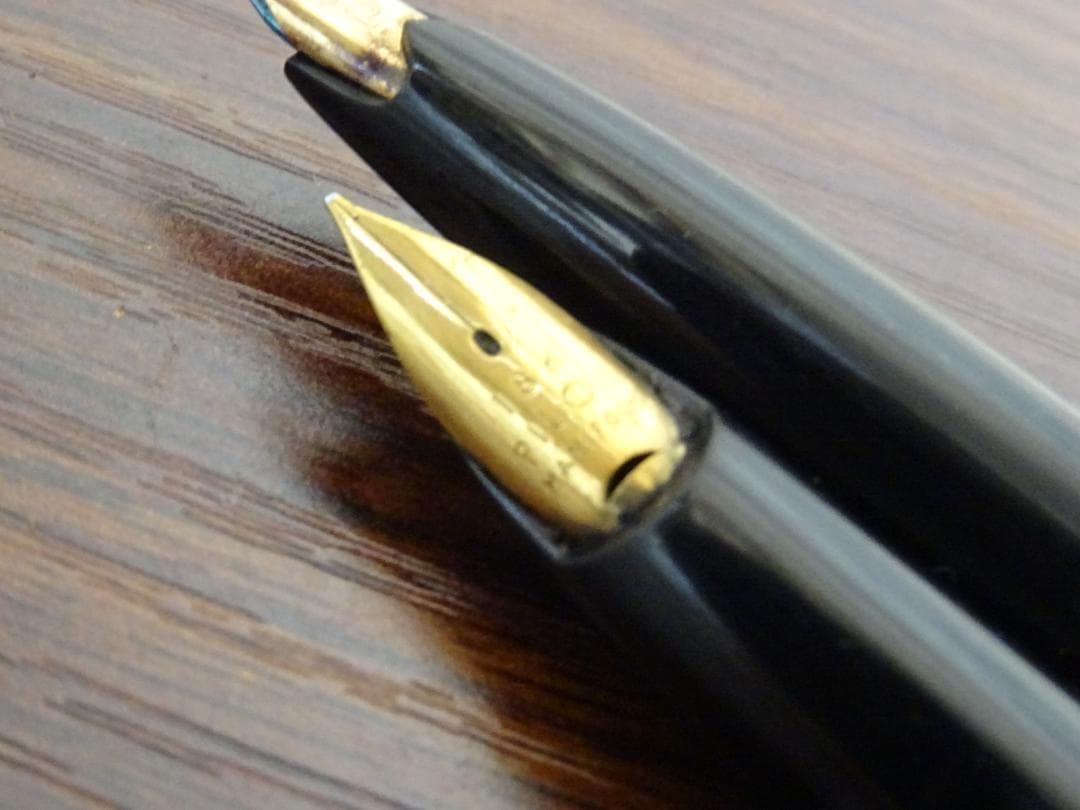 せ*お様 天001 万年筆 2本 セット ペン先 18K PILOT プラチナ