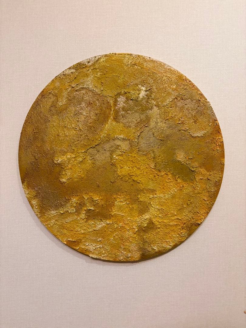 油絵原画 MOON 油彩画 原画 月 画鋲で設置可能