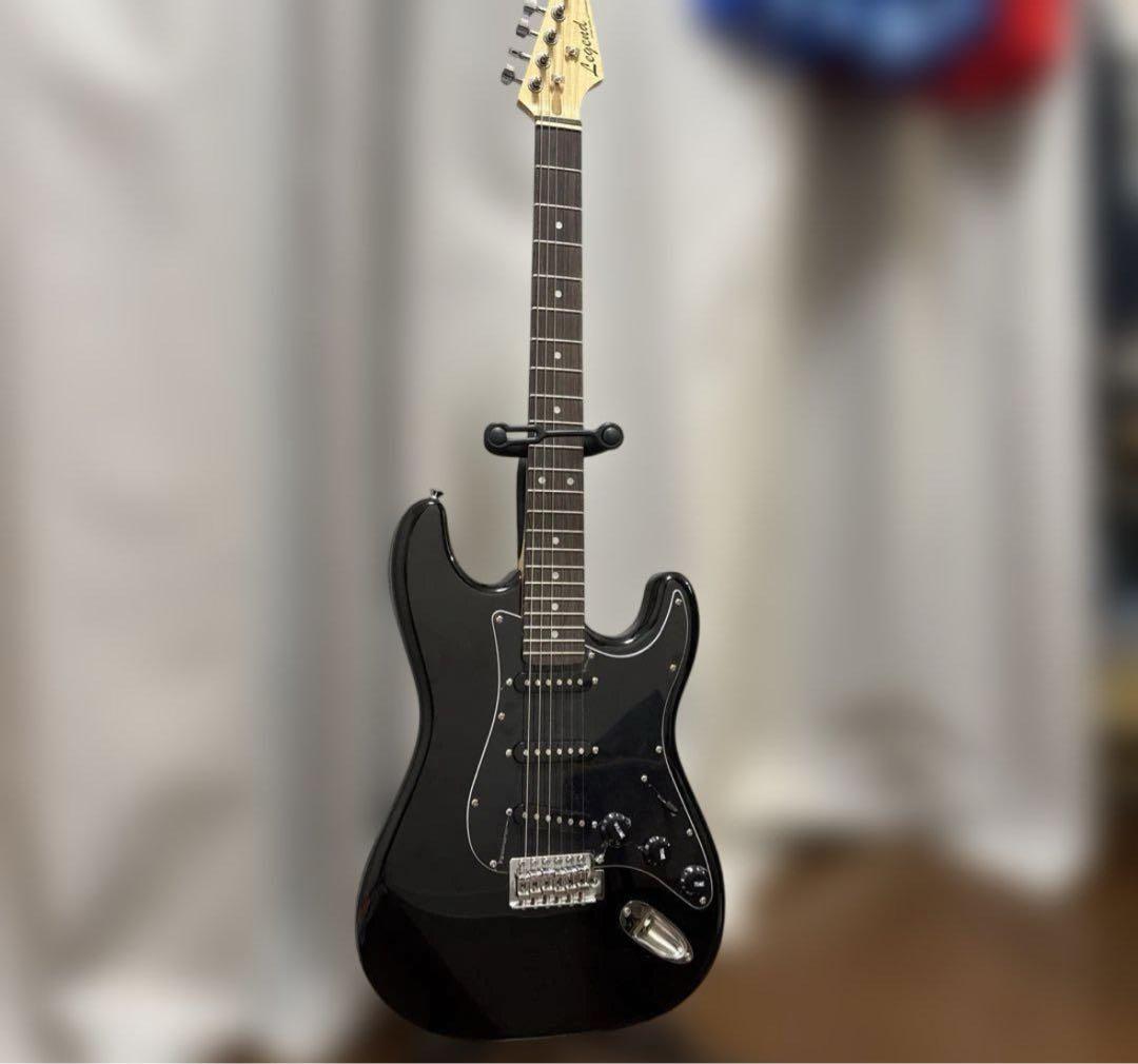 あ*お様 Leguad ブラック エレキギター ストラトタイプ