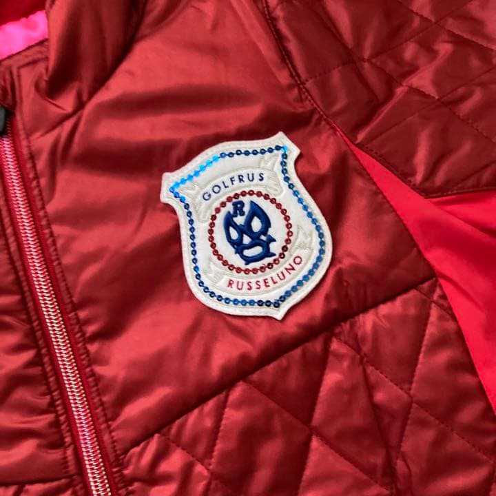 美品★ラッセルノ ゴルフウェア レディース キルティング アウター レッド 2