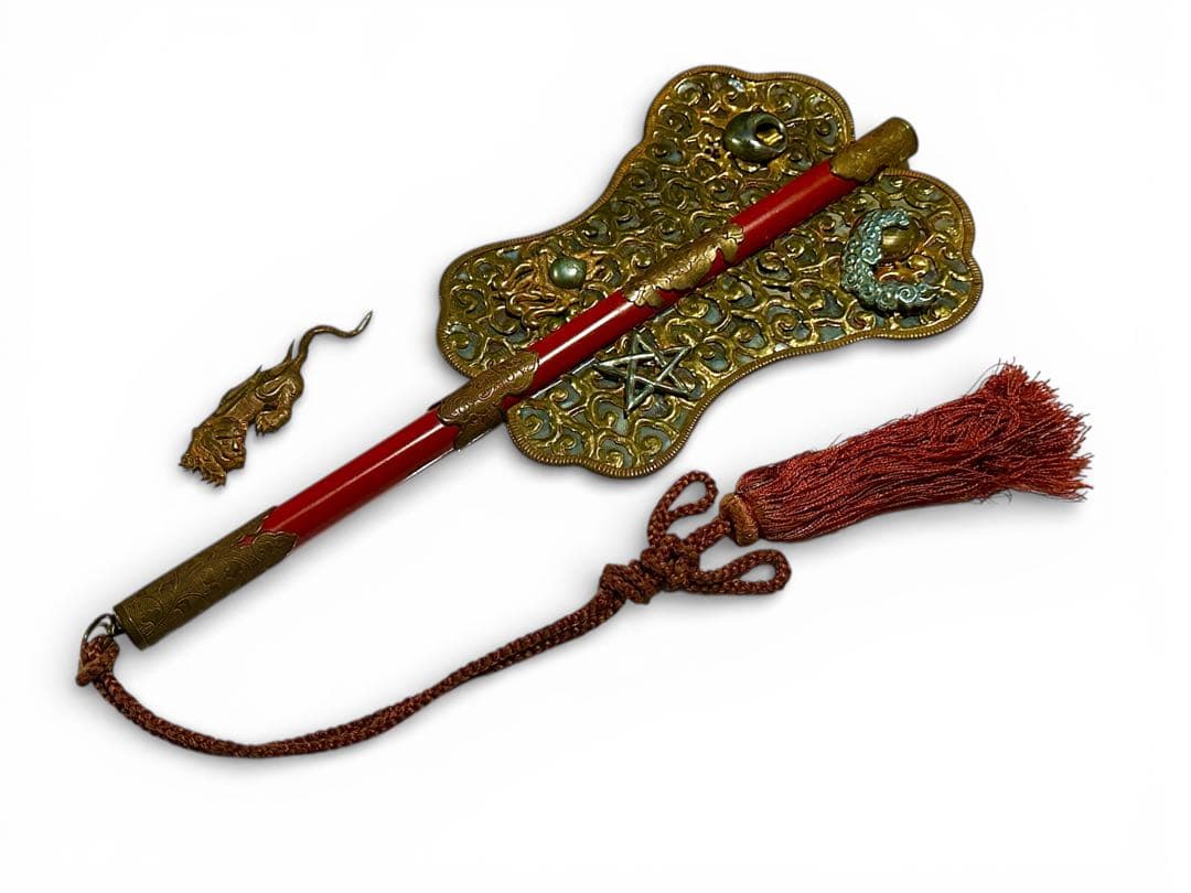 軍配団扇 時代金工 飾り金具 彫金 金属工芸