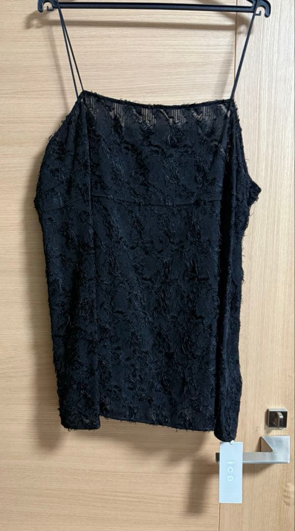 ICB ハンドトゥースジャガード キャミブラウス　42