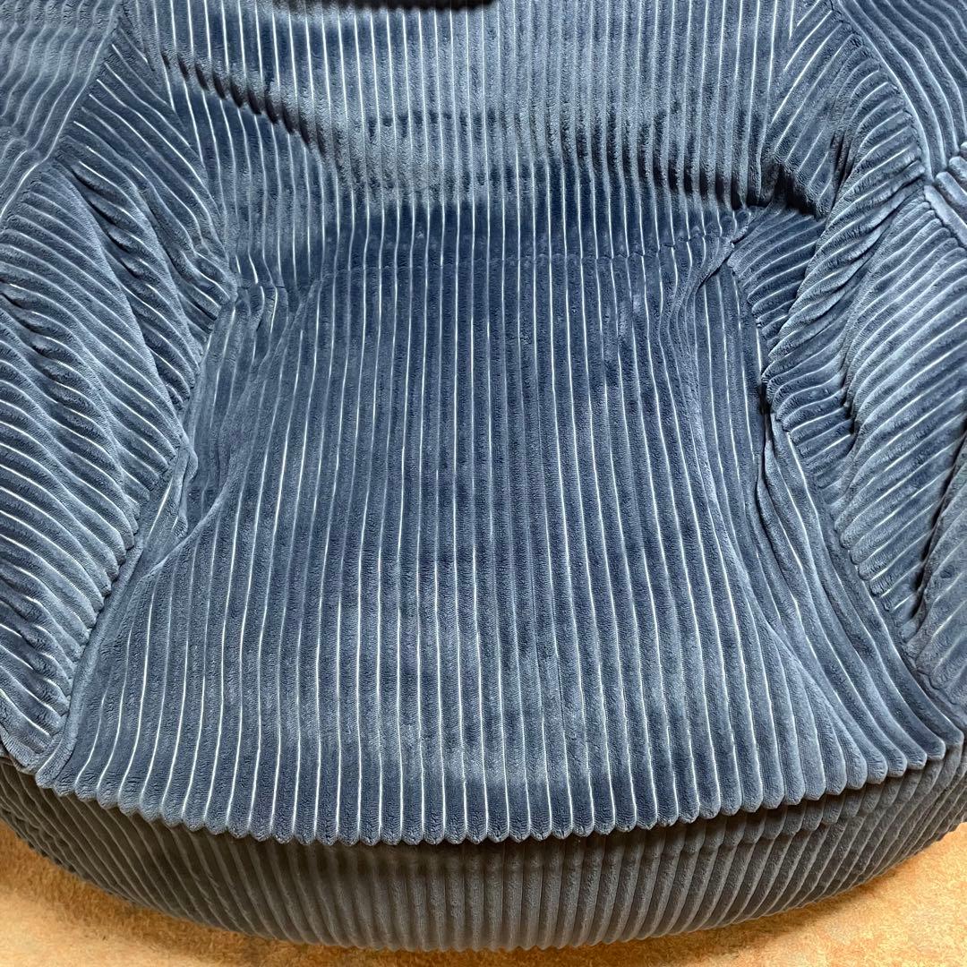 【綺麗】LOOSY（ルージー） ビーズクッション 1人掛けビーズソファ ネイビー