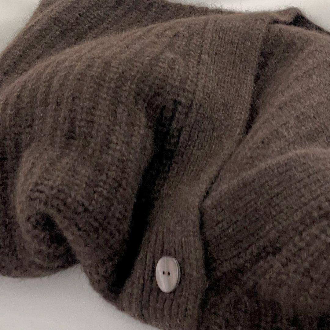 空飛ぶ羊　ヤクのバルーン袖カーディガン