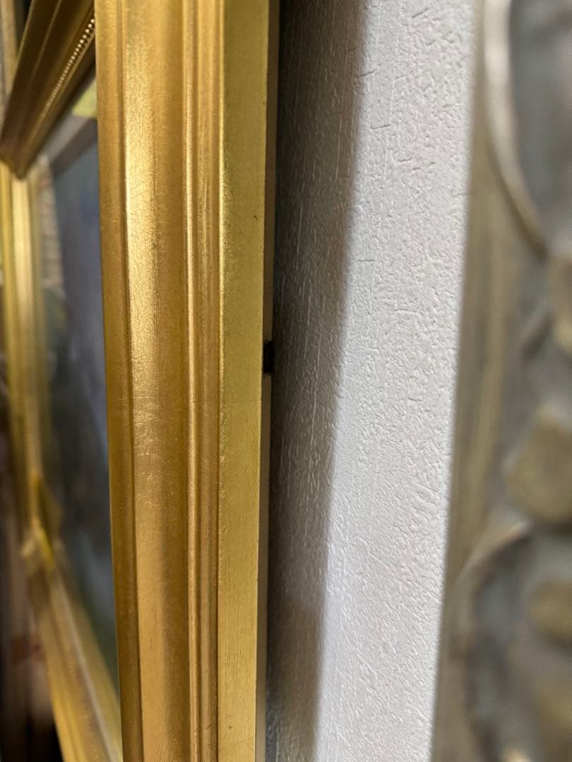 油絵p-10号　SL 塩田満男　一枚の檜　日仏現代美術展金賞