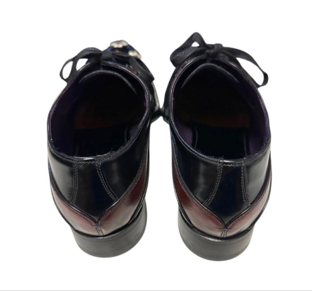 PRADA 花柄装飾 ローファー 黒