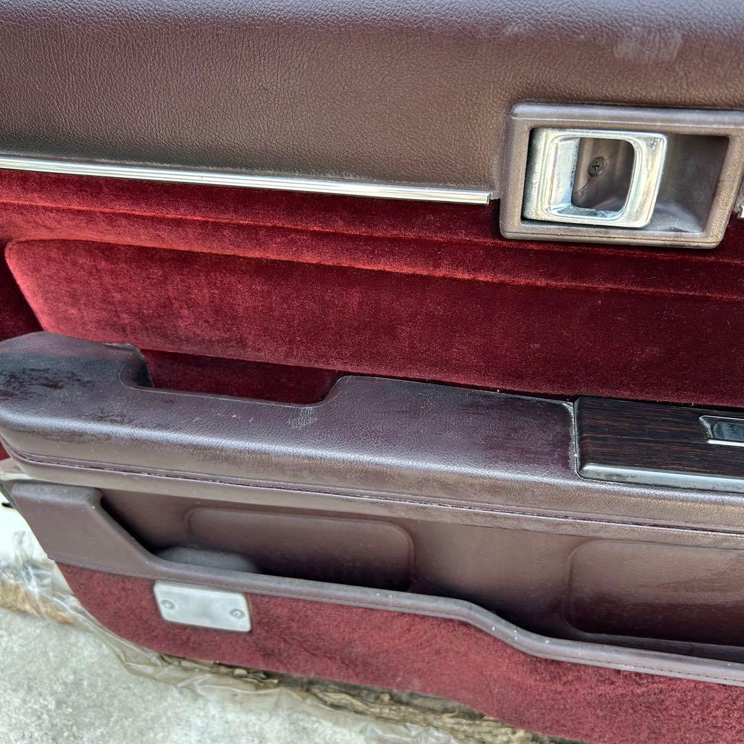 マークII GX71 左フロントドア ホワイト ワインレッド