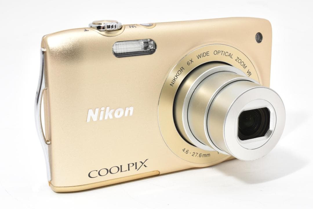《完動美品》 ニコン Nikon COOLPIX S3300 ゴールド