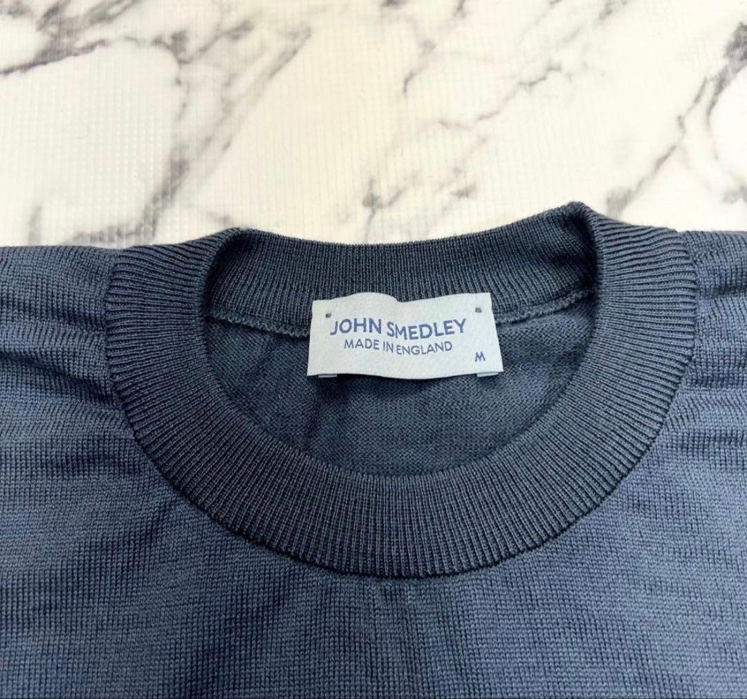 24G (M) John Smedley メリノウール100% グレー