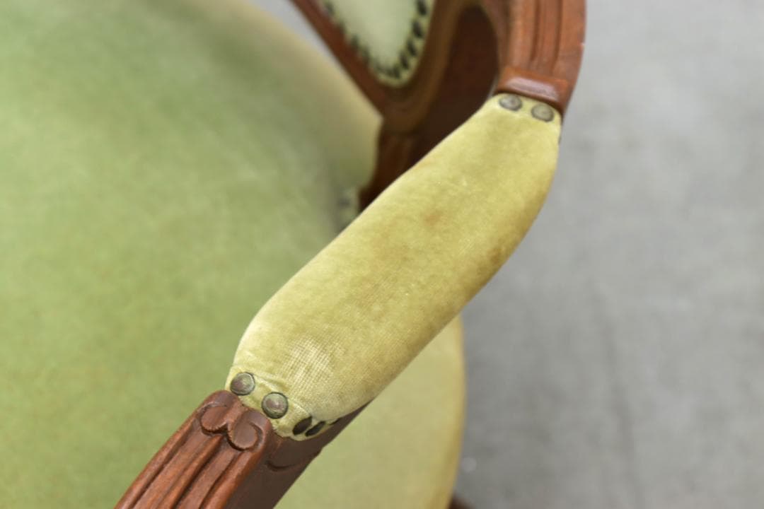 クラシカル ロココ 猫脚 アームチェア ダイニングチェア アンティーク 2