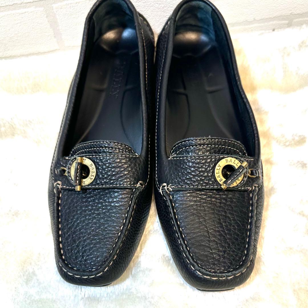 試着のみ Barry バリー 36 ブラックレザー ローファー